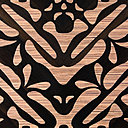 Passementerie bois Chene fumé Zebrano, Marotte