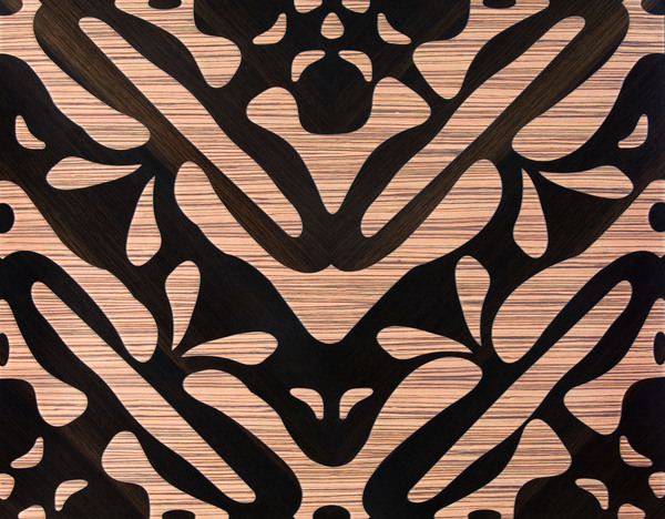 Passementerie bois Chene fumé Zebrano, Marotte