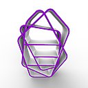 Une bibliothèque au caractère très marqué alliant bois et couleur. Une création signée Robin Masset pour MS Design, entreprise spécialiste du meuble sur mesure travaillant uniquement des matériaux d’origine française. MS Design. www.design-ms.fr