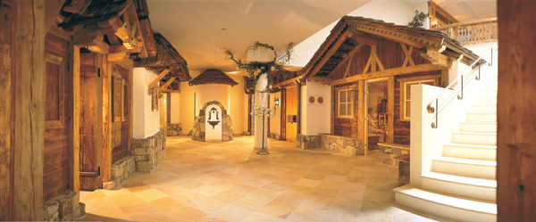 Au Grödnerhof, le sauna prend des airs de chalet bavarois