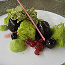 La Cerise, pistache et avocat