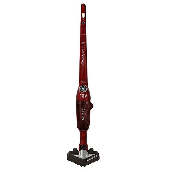 2.	L’aspirateur Air Force de Rowenta allie la simplicité d’un balai à un résultat d’aspiration performant. Grâce à sa technologie cyclonique et à sa tête d’aspiration Delta Air Force ultra-performante. Rouge cerise, ce coloris élégant associé à une brillance incroyable, soulignent les lignes épurées de l’aspirateur.