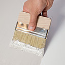 La base : appliquer la Base à Effet Ecorce au pinceau spalter et faire apparaître les coups de brosse, en repassant le pinceau de façon rectiligne pour créer les veines.