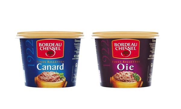 Toutes nouvelles, le rillettes de canard ou d'oie du grand spécialiste es-rillettes: Bordeau Chesnel