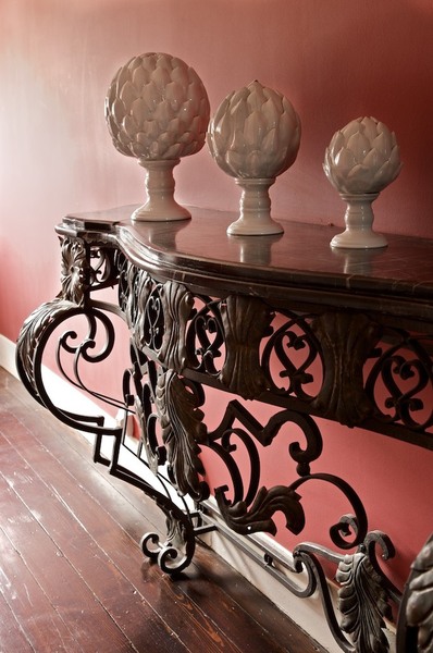 Détail console, épis WR Woestijnroos.