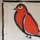Tableau « Palombe », Serge Simon, repose pied, Maisons du Monde.