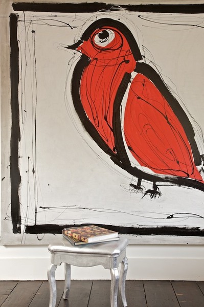 Tableau « Palombe », Serge Simon, repose pied, Maisons du Monde.