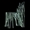 Solid C1 de Patrick Jouin, un siège réalisé en résine liquide par un procédé de prototypage rapide : la stéréolithographie.