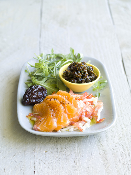 Un jeu sur les textures et les couleurs pour une entrée gourmande aux pruneaux d’Agen