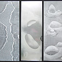 Inclusion de papier dans la résine, bureaux avenue George V Paris 8ème