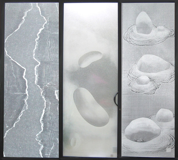 Inclusion de papier dans la résine, bureaux avenue George V Paris 8ème