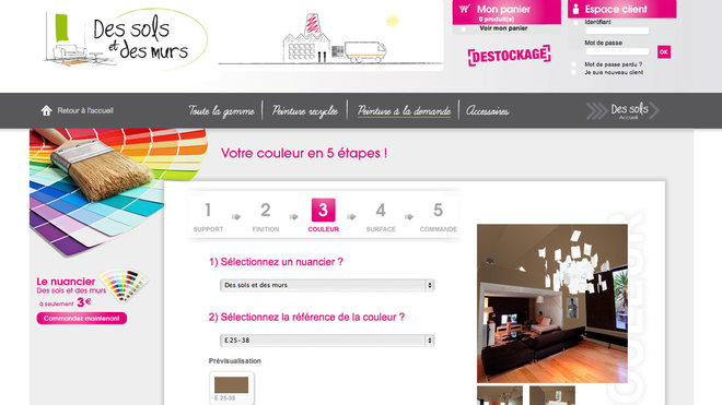 Le site Des sols et des murs a été lancé en mars 2011 par deux spécialistes des poses de revêtements de sol et de peintures dans le secteur professionnel, Dimitri Thirard et Franck Lefèvre.