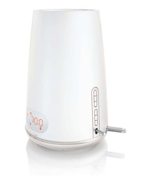 Le nouvel Eveil Lumière de Philips, avec port USB, pour personnaliser votre réveil et votre propre musique. Prix indicatif : 130 euros, avec simulateur de crépuscule.