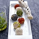 Des billes de foie gras amusantes et gourmandes pour égayer l’apéritif .