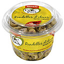 Les rondelles d’olives vertes nature Croc’frais : idéales pour tous les accompagnements culinaires, merveilleuses dans les cakes et salades. Existe aussi en Rondelles d’olives noires piquantes et Rondelles d’olives vertes aux herbes… pour varier les plaisirs.