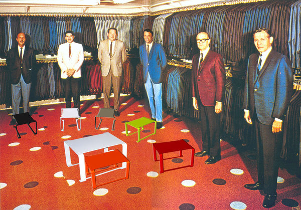 La table basse design Minimal en acier epoxy chez Coco&co édition. De la couleur et de la sobriété pour votre salon.