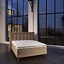 Surmatelas Magellan de 6 cm pour un accueil ultra soft garni de lenpur et d’ouate. Coutils stretch 63% polyester, 37% polyester recyclé. Capitonnage intégral assurant l’indéformabilité et la longévité du surmatelas. Collection « Terre des Sens » signée Treca.