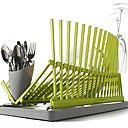 Modèle High&dry de Black+Blum. Une innovation architecturale ingénieuse. Existe en blanc et beige. Prix indicatif : 49€.