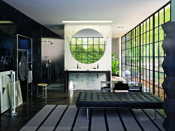La salle de bain luxueuse désignée par Antonio Citterio pour Axor (Hansgrohe).