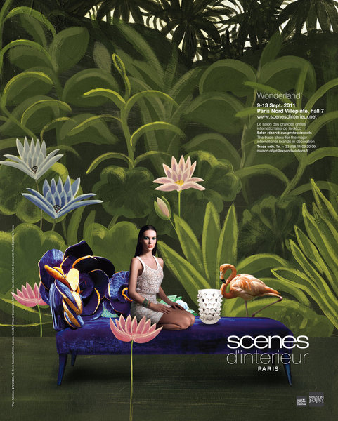 Les scènes d’intérieur sous le signe du féérique (« Wonderland ») qui réunit les plus grandes griffes internationales