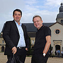 Le chef Jean François Piège accompagné de Richard Geoffroy, digne successeur de Dom Pérignon