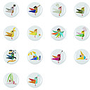 Une collection de 20 oiseaux à adopter en badge : birdy coktail, birdy holiday, birdy artiste, birdy gentleman en passant par le birdy smoker, tous les goûts sont dans la nature !