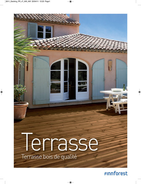La brochure "Terrasse" est consultable en ligne, via la plateforme interactive du nouveau site de Finnforest.