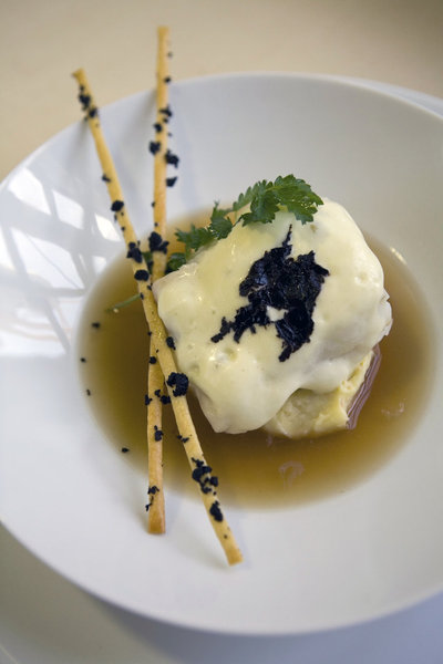 Filet barbue façon Eugénie, par Michel Guérard