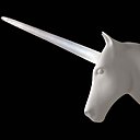 Lampe licorne : inspiré par l’univers de Jean Cocteau et la symbolique de pureté, de grâce et de force de l’animal fantastique, Jean-Claude Cardiet a conçu cette tête de licorne en applique pour nous faire entrer dans un univers merveilleux. Tête réalisée en porcelaine de Limoges. Corne en opaline recouverte d’un verre torsadée soufflé bouche. Prix indicatif : 1290 €.