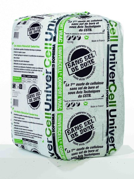 Ouate de cellulose. UniverCell par Soprema