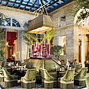 Esprit jardin d'hiver au bar l'Orangerie