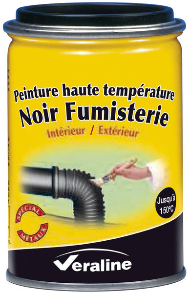 La peinture Veraline pour protéger le noir fumisterie, est spécialement formulée pour résister à des températures allant jusqu'à 150 °C. 11,65 euros TTC.