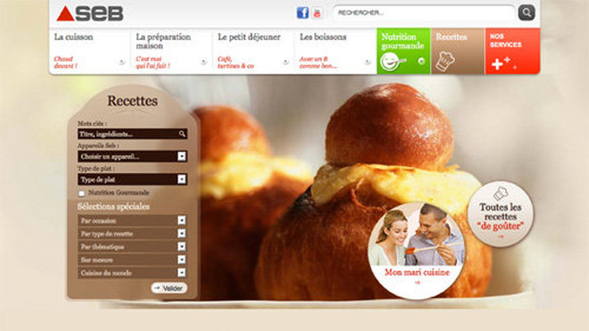 Plus de 2000 recettes sont disponibles sur le site www.seb.fr