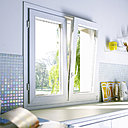 Fenêtre en PVC oscillant-battant pratique pour la cuisine. Castorama.