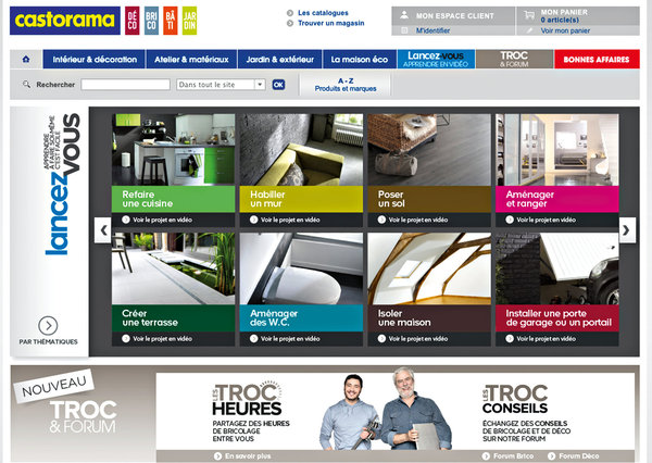 Soucieuse de répondre aux attentes de ses clients, Castorama les aide et les incite à se lancer en les formant et en les guidant