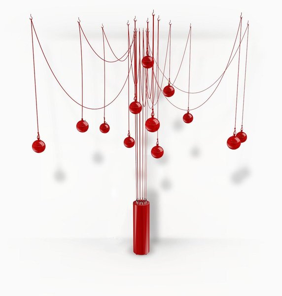 Lancement des enceintes Haute Couture, Sound Tree, 2011. Fibre de verre, résine et fini laqué. Design par Maurizio Galante, Tal Lancman et Jean-Yves Le Porcher. Prix : 14 500 €.