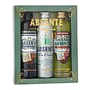 Comme autrefois avec l'absinthe, on déguste aujourd'hui l'Absente en posant un morceau de sucre sur la cuillère à absinthe placée sur le rebord du verre.