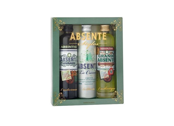 Comme autrefois avec l'absinthe, on déguste aujourd'hui l'Absente en posant un morceau de sucre sur la cuillère à absinthe placée sur le rebord du verre.