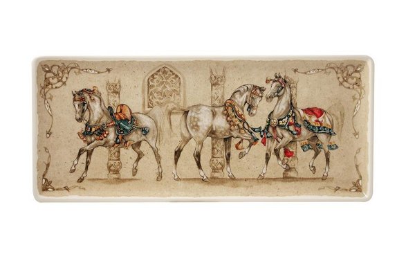 Belles collection de chevaux arabes chez Gien, dont certains modèles entièrement peints à la main