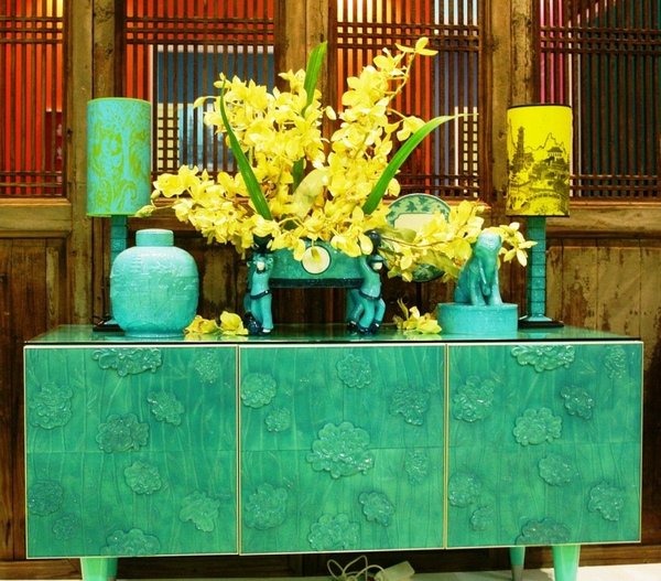 Orchidées & turquoises