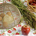 Pour un repas champêtre, cloche à fromage, Verceral, chemin de table, Linvosges.