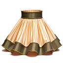 Romantique et élégant à souhait, l'abat-jour juponné couleur crème en satin.