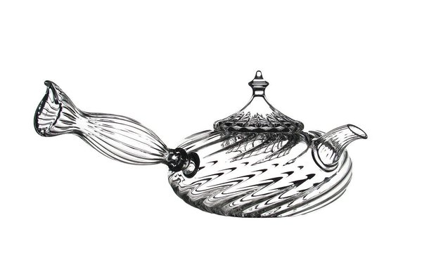 Élégance absolue chère à Mariage Frères pour une ravissante collection de théières en verre soufflé