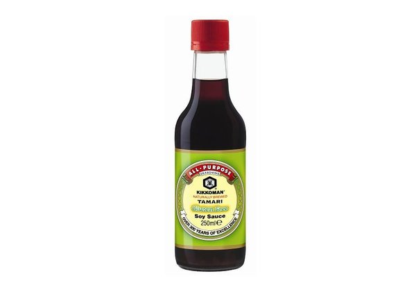 Une sauce soja light, peu salée et maintenant sans gluten, Kikkoman