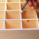 Etape-1: enlever les tiroirs et peindre la structure en coloris "mine"