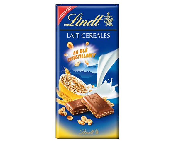 Croustillante, la nouvelle tablette Lindt céréales