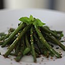 Les haricots verts, je les cuisine autrement. Ici au sésame.