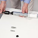 12-Inserez l'embout télescopique