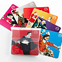 Collection de 6 sous-verre d'après les miniatures de Johann Fesch et Whirsker