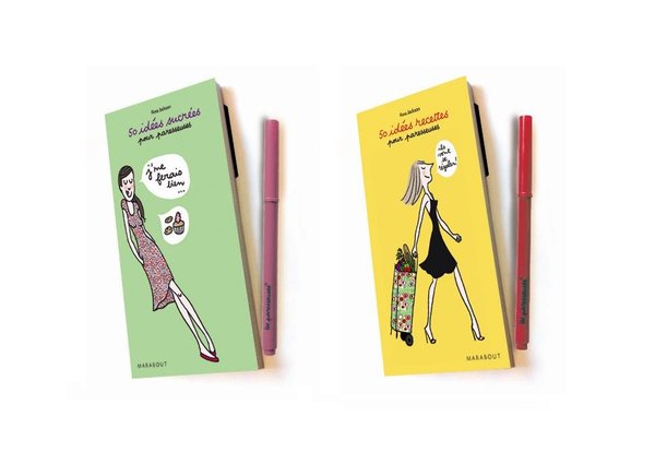 A aimanter sur son frigo, 2 petits livres sympathiques pour de nouvelles idées de recettes pour tous les jours